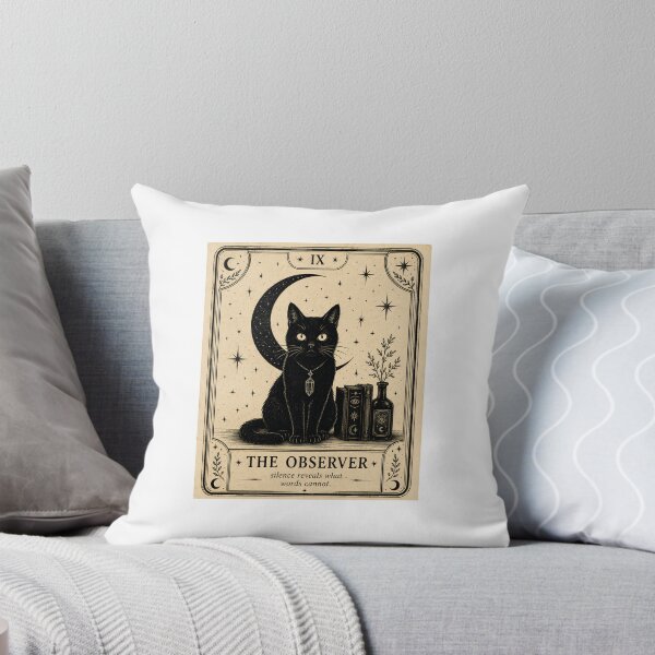 Item preview, The Observer Mystical Black Cat Tarot designed and sold by LovelyCatGalaxy.
