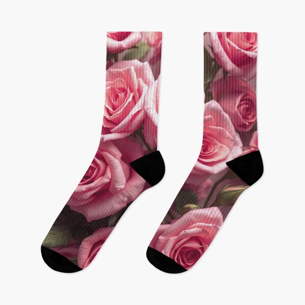 Item preview, Elegant Pink Roses and White Lily Floral Seamless Pattern Romantic Botanical Design designed and sold by IntelliMindDesigns.
