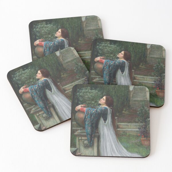 Item preview, Pre Raphaelite Garden Portrait Painting for Romantic Art Lovers designed and sold by RickE.