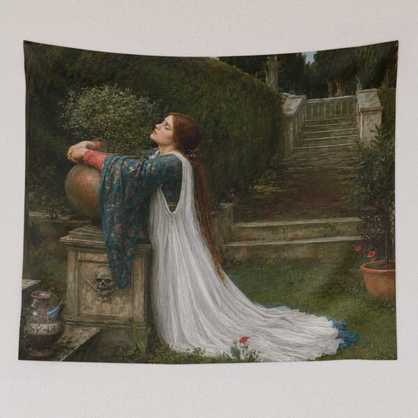 Item preview, Pre Raphaelite Garden Portrait Painting for Romantic Art Lovers designed and sold by RickE.