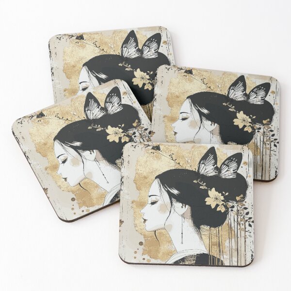 Item preview, Vintage Geisha Portrait designed and sold by Fabrikola.