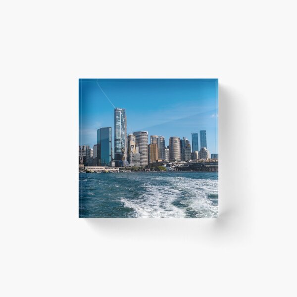 Item preview, Leaving Circular Quay - Sydney Harbour | Iconic Ferry Perspective Art designed and sold by Ross.A.Campbell.