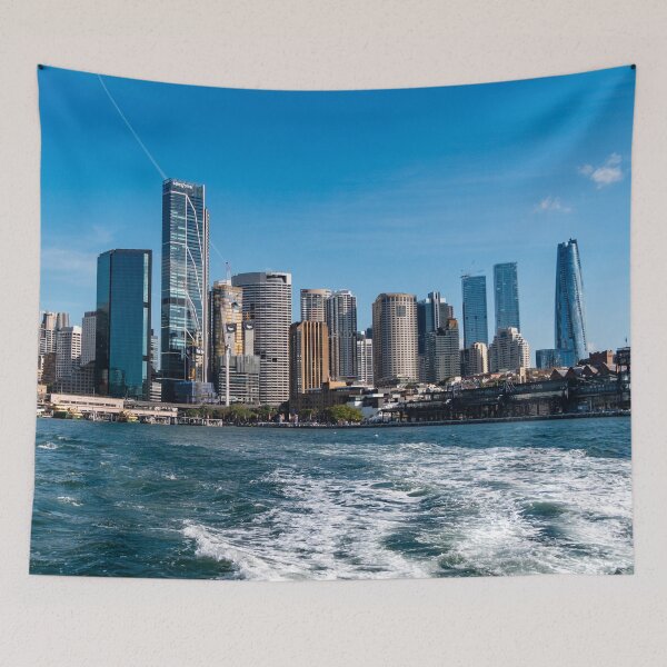 Item preview, Leaving Circular Quay - Sydney Harbour | Iconic Ferry Perspective Art designed and sold by Ross.A.Campbell.