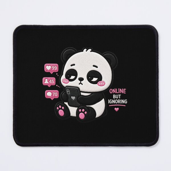 Item preview, Online But Ignoring Panda Embroidery Patch Cute designed and sold by ColorSplash123.