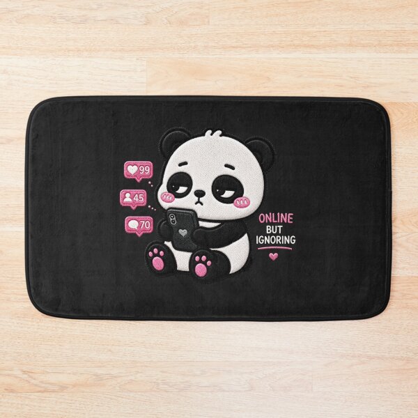 Item preview, Online But Ignoring Panda Embroidery Patch Cute designed and sold by ColorSplash123.