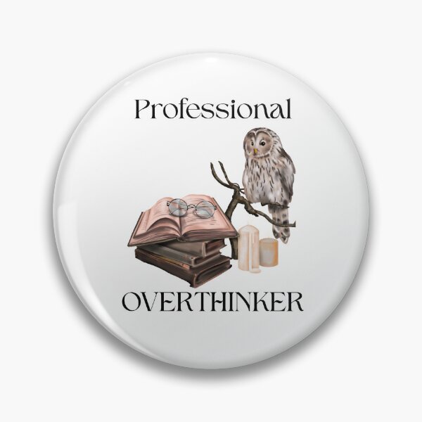 Item preview, Professional Overthinker Owl Logo designed and sold by logowannawear.