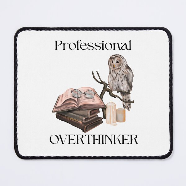 Item preview, Professional Overthinker Owl Logo designed and sold by logowannawear.