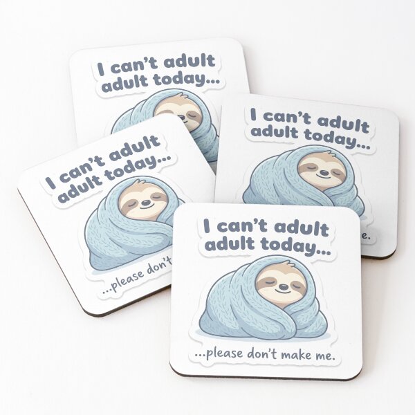 Item preview, I Can't Adult Today - Funny Relatable Sarcastic Quote designed and sold by @SHINTOSARTSTORE.