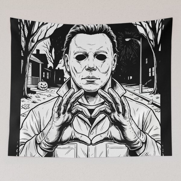 Item preview, Michael Myers Heart Hands Horror designed and sold by Brexmore3.