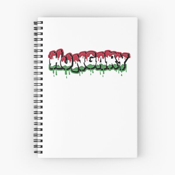 Item preview, Hungary Dripping Flag Colors – Modern Magyar Graffiti Text Design designed and sold by EmeraldeaDesign.