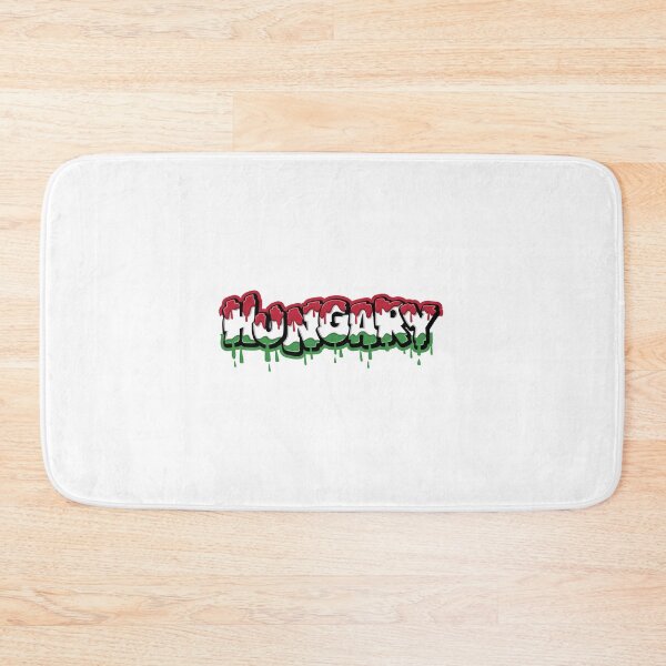 Item preview, Hungary Dripping Flag Colors – Modern Magyar Graffiti Text Design designed and sold by EmeraldeaDesign.
