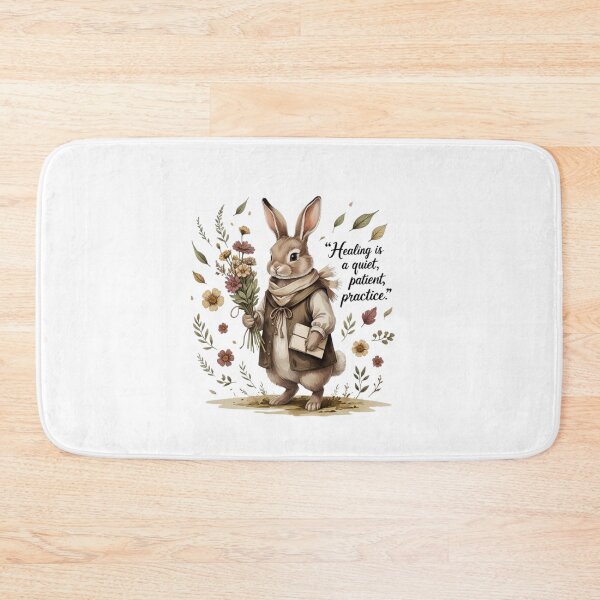 Item preview, Healing Is A Quiet Patient Practice Vintage Bunny Dark Academia designed and sold by AQUILAKREO.