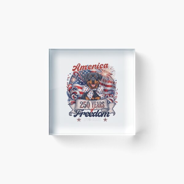 Item preview, America 250 Years Of Freedom 1776-2026 Rottweiler Dog Patriotic United States Independence Day designed and sold by GrumpySableye.