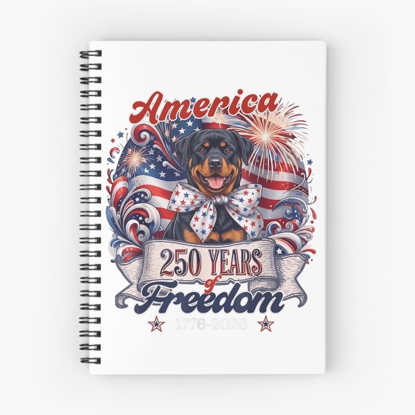 Item preview, America 250 Years Of Freedom 1776-2026 Rottweiler Dog Patriotic United States Independence Day designed and sold by GrumpySableye.
