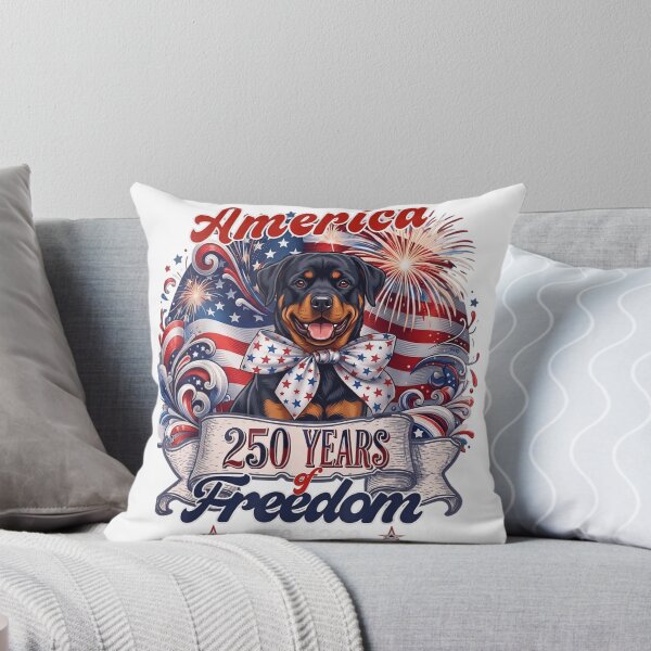 Item preview, America 250 Years Of Freedom 1776-2026 Rottweiler Dog Patriotic United States Independence Day designed and sold by GrumpySableye.