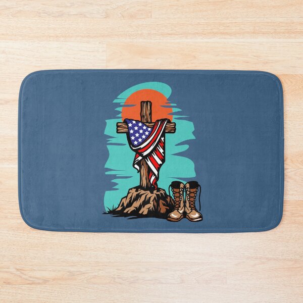 Item preview, American Patriotic Cross Solider Boots illustration  designed and sold by GinyHappyLogo.