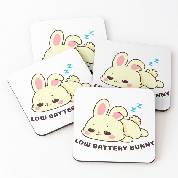 Item preview, Low Battery Bunny – Cute Kawaii Introvert Easter Bunny Funny  designed and sold by Skryp-art.