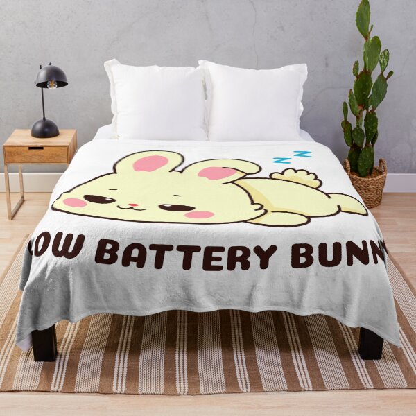 Item preview, Low Battery Bunny – Cute Kawaii Introvert Easter Bunny Funny  designed and sold by Skryp-art.