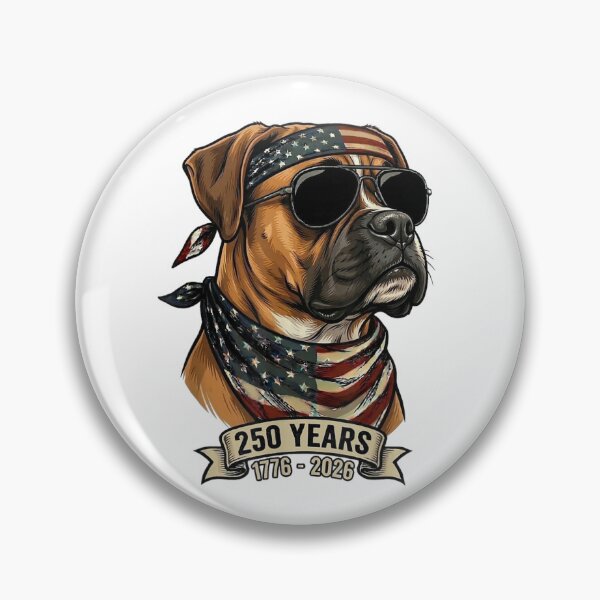 Item preview, Boxer Dog American Patriot 250 Years 1776 - 2026 designed and sold by GrumpySableye.