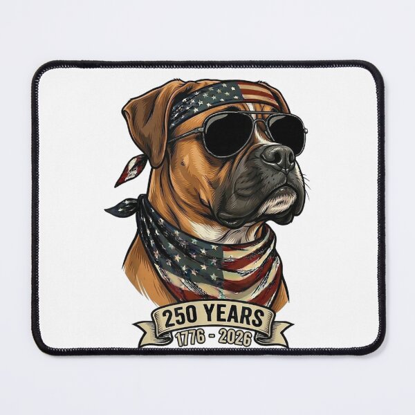 Item preview, Boxer Dog American Patriot 250 Years 1776 - 2026 designed and sold by GrumpySableye.