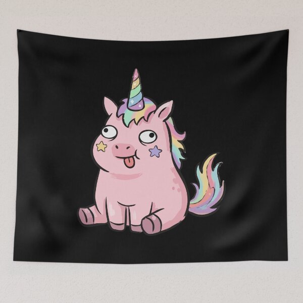 Item preview, Dorky Rose-Hued Mythical Equine designed and sold by Emegan Print Art.