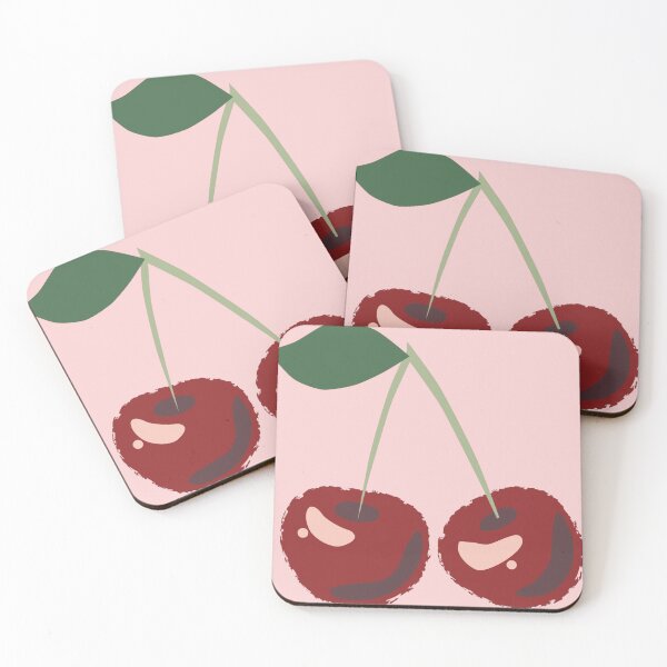 Item preview, Cute Cherry Illustration | Retro Fruit Aesthetic Minimal Graphic Design designed and sold by LunaVales.