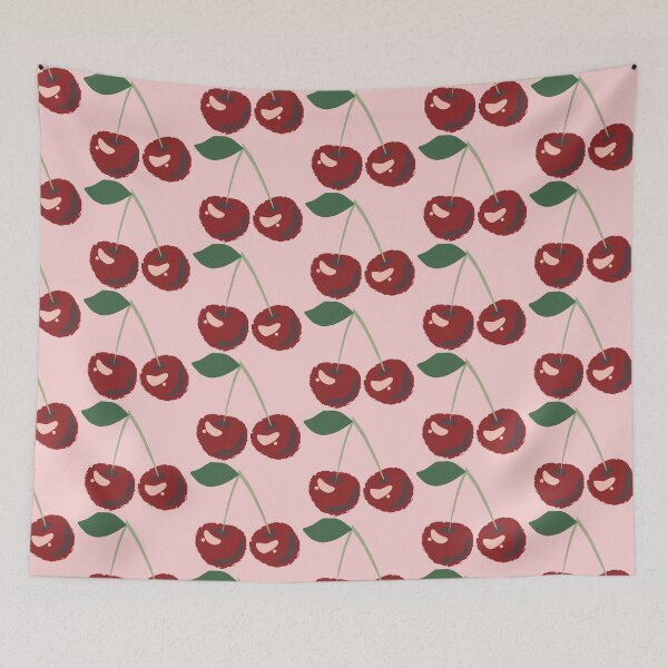 Item preview, Cute Cherry Illustration | Retro Fruit Aesthetic Minimal Graphic Design designed and sold by LunaVales.