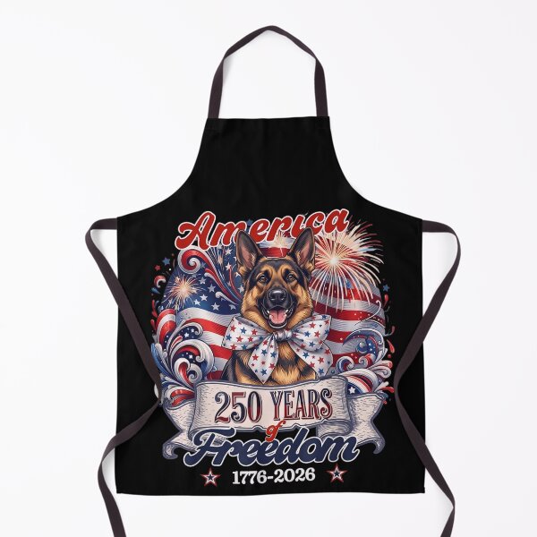 Item preview, America 250 Years Of Freedom 1776 2026 German Shepherd Patriotic Anniversary designed and sold by GrumpySableye.