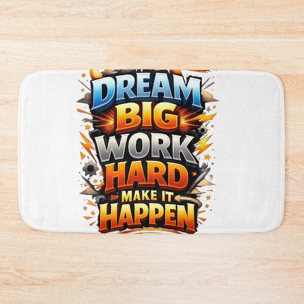 Item preview, Dream big work hard make it happen designed and sold by MagicTeeVibeArt.