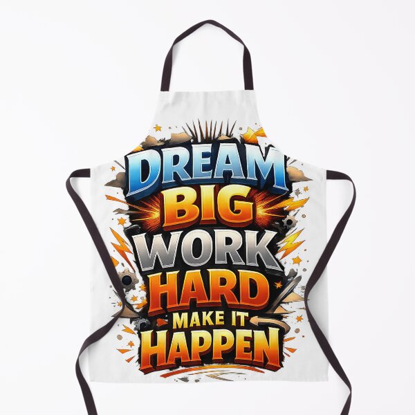 Item preview, Dream big work hard make it happen designed and sold by MagicTeeVibeArt.