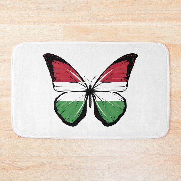 Item preview, Hungarian Flag Butterfly – Magyar Colors Patriotic Butterfly Design designed and sold by EmeraldeaDesign.