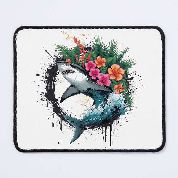 Item preview, Apex Tropics: Exploding Ink Shark - Summer Ink designed and sold by OnikaD art.