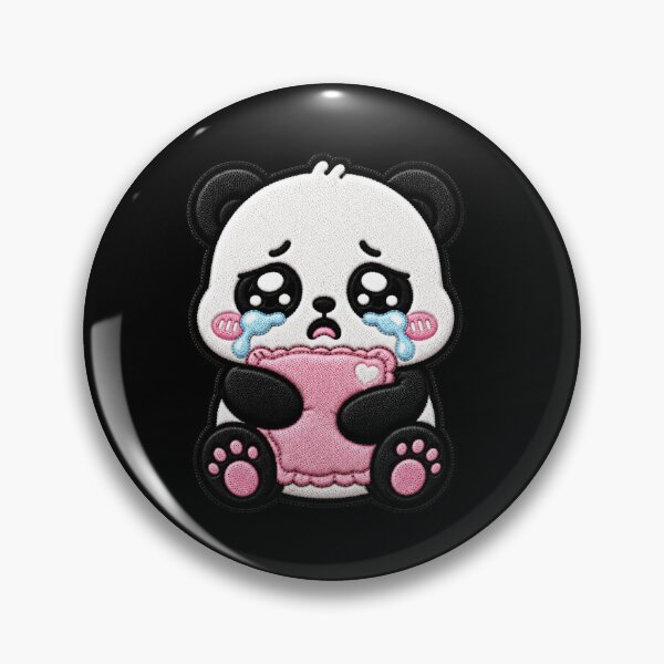 Item preview, Crybaby Panda Embroidery Patch Cute Kawaii designed and sold by ColorSplash123.