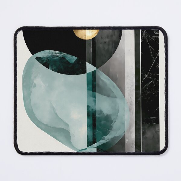 Item preview, Minimalist black and gold abstraction designed and sold by CosmicGlyph.