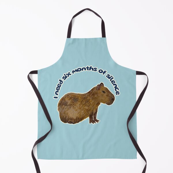 Item preview, I need 6 months of silence Coconut the Capybara designed and sold by Blackberries & Moss.