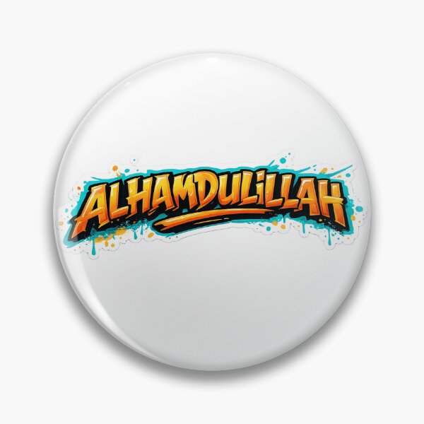 Item preview, ALHAMDULILLAH Graffiti Sticker – Islamic Street Art Bubble Typography Die-Cut designed and sold by Bysma.