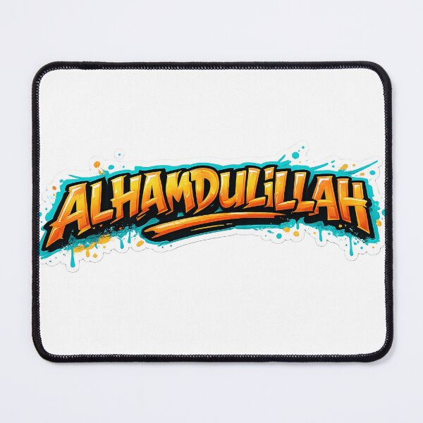 Item preview, ALHAMDULILLAH Graffiti Sticker – Islamic Street Art Bubble Typography Die-Cut designed and sold by Bysma.