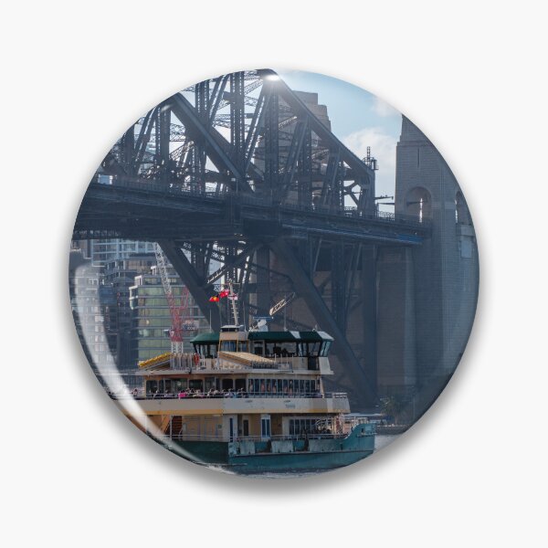 Item preview, Sydney Ferry Under the Bridge - Sydney Harbour Transit | Iconic Australian Maritime Art designed and sold by Ross.A.Campbell.