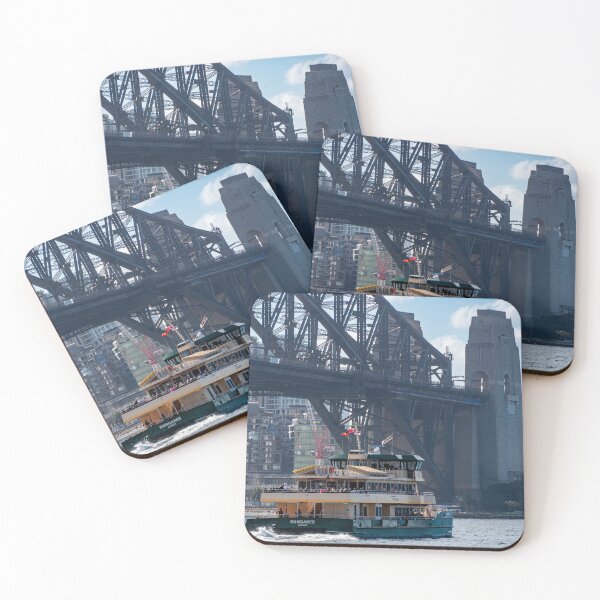 Item preview, Sydney Ferry Under the Bridge - Sydney Harbour Transit | Iconic Australian Maritime Art designed and sold by Ross.A.Campbell.
