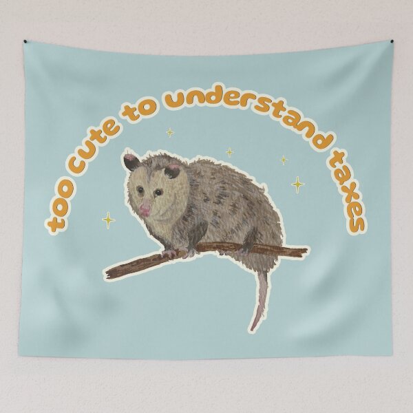 Item preview, Nosferatu the Possum is too cute to understand taxes designed and sold by Blackberries & Moss.