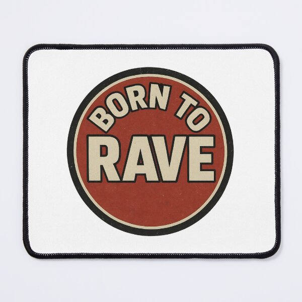 Item preview, Born To Rave Vintage Design | Underground Electronic Music Graphic designed and sold by |TRSSHOP|.