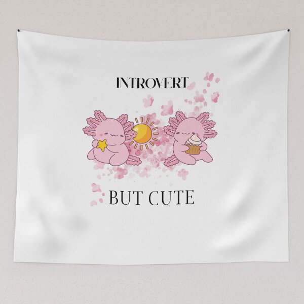 Item preview, Introvert But Cute Funny Logo designed and sold by logowannawear.