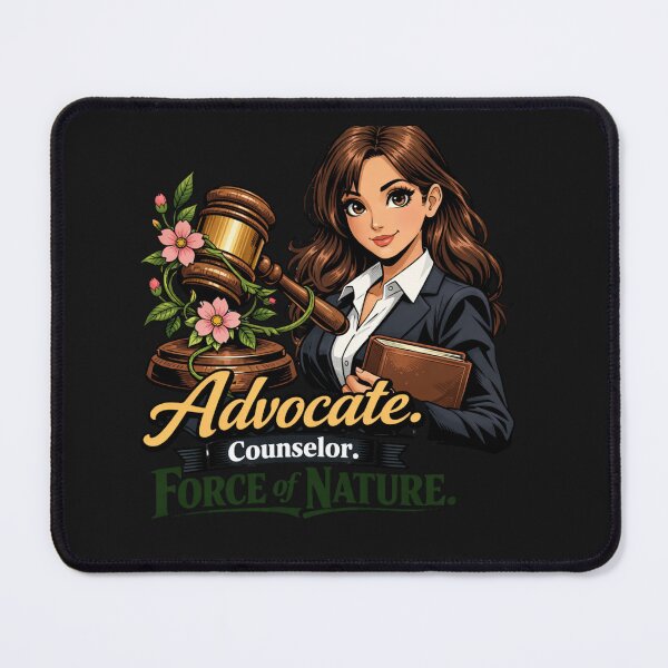Item preview, Female Advocate Counselor Force of Nature Lawyer designed and sold by Tsugraf Designs.