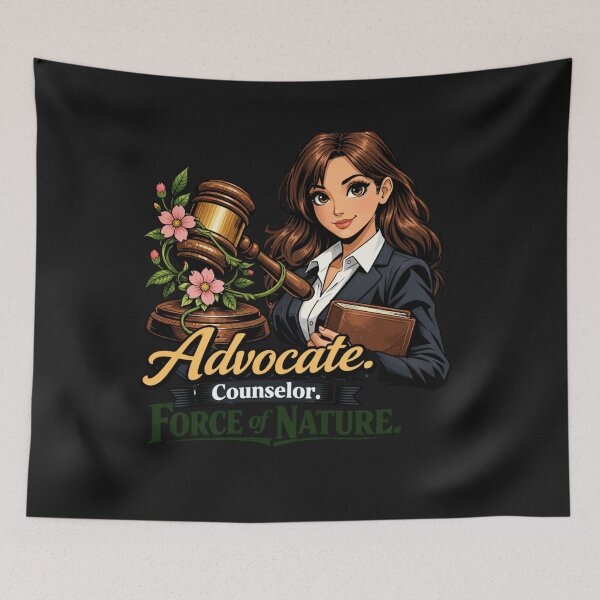 Item preview, Female Advocate Counselor Force of Nature Lawyer designed and sold by Tsugraf Designs.