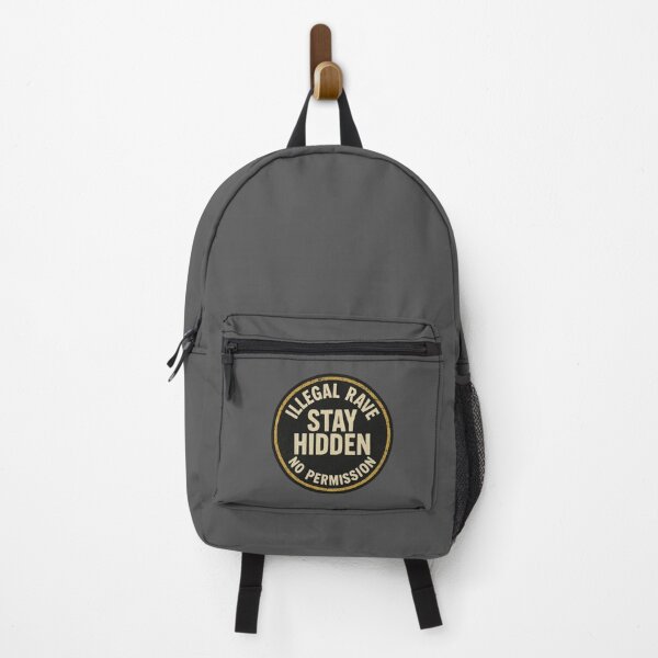 Item preview, Illegal Rave Stay Hidden Design | Underground Warehouse Party Graphic designed and sold by |TRSSHOP|.