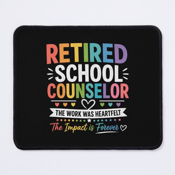 Item preview, Retired School Counselor Rainbow Retirement Gift designed and sold by BunBuntheDog-.