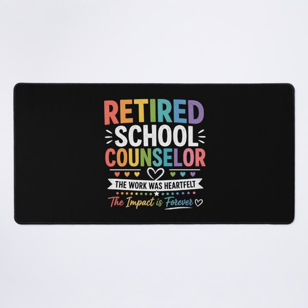 Item preview, Retired School Counselor Rainbow Retirement Gift designed and sold by BunBuntheDog-.