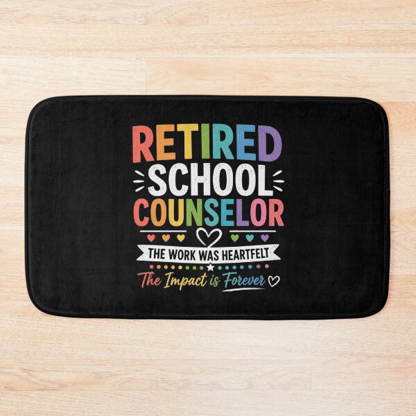 Item preview, Retired School Counselor Rainbow Retirement Gift designed and sold by BunBuntheDog-.