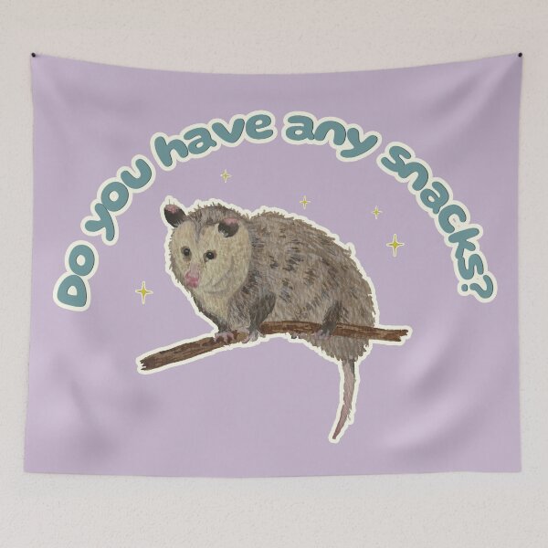 Item preview, Nosferatu the Possum says do you have any snacks? designed and sold by Blackberries & Moss.