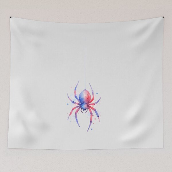 Item preview, Watercolor Spider Art | Graceful Artistic Insect Illustration designed and sold by Art by Debasish.